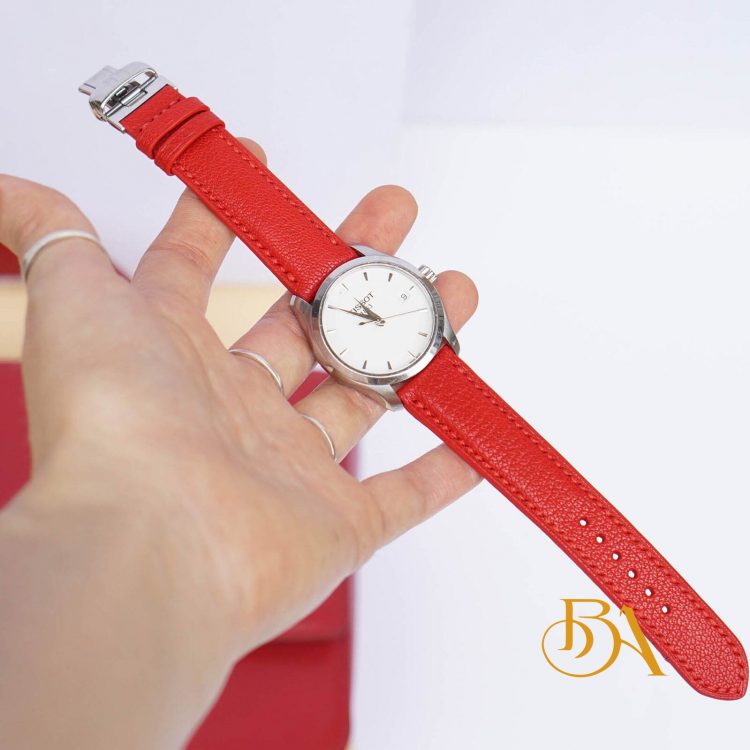 Dây đồng hồ da dê Alran Chevre Sully, dây da dê thật chế tác thủ công GO100