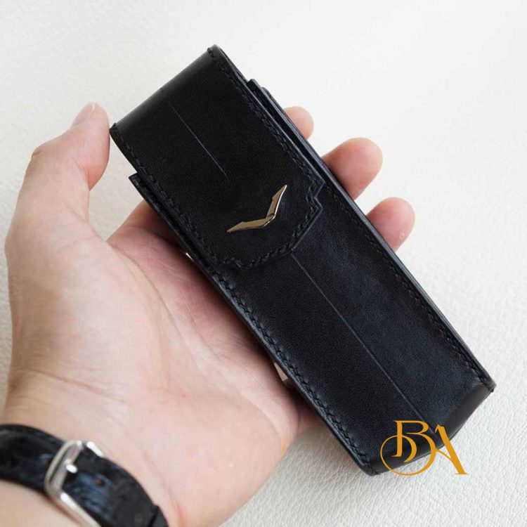 Bao da Vertu cao cấp, bao điện thoại Vertu da bê Nappa nhập khẩu LC102