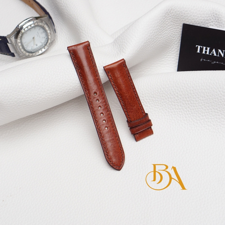 Dây đồng hồ da bò Vachetta nhập khẩu, dây da bò Handmade cao cấp CO105