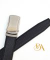 Thắt lưng da bê Togo Handmade đen, mặt khóa tự động cao cấp TLB100