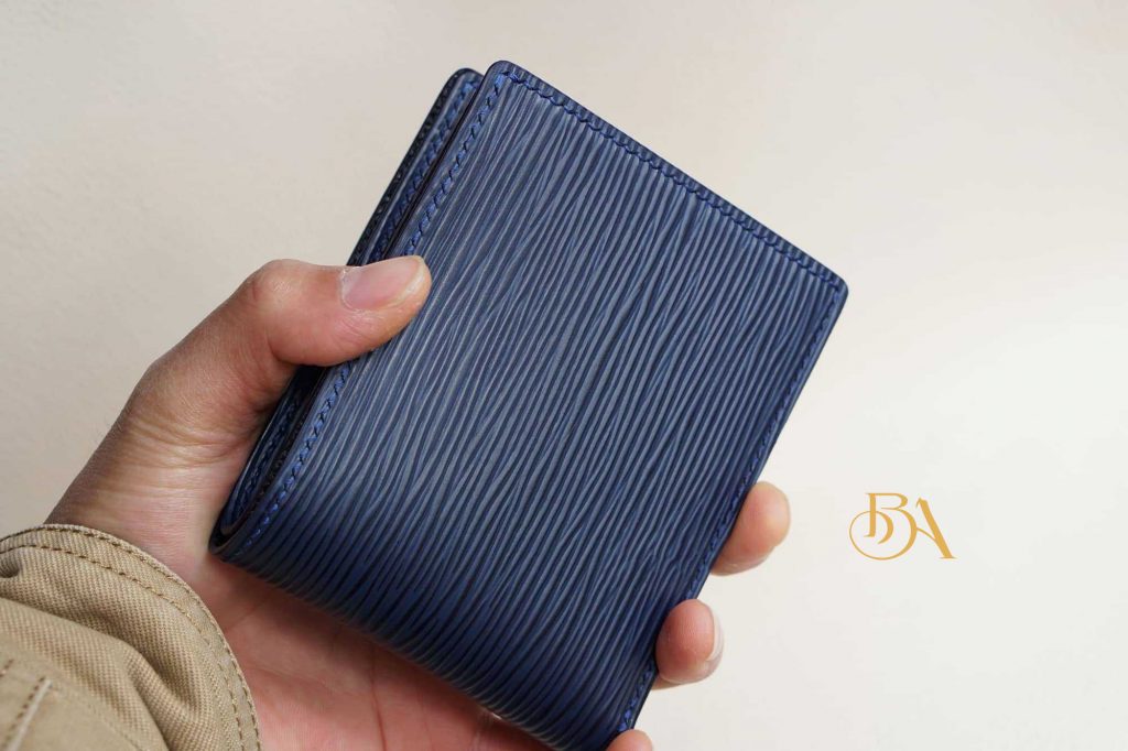 Ví nam da bò  Epi navy  handmade