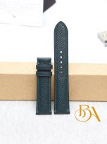 Moss Green Epsom leather watch band – Quick release watch strap handcrafted (3)