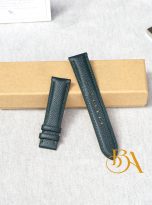 Moss Green Epsom leather watch band – Quick release watch strap handcrafted (5)