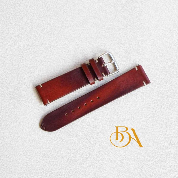 Dây đồng hồ da bò Veg-tan phong cách Patina CO116