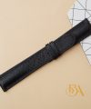 Dây da Epsom nhập khẩu màu đen, dây đồng hồ da bò handmade cao cấp CO124