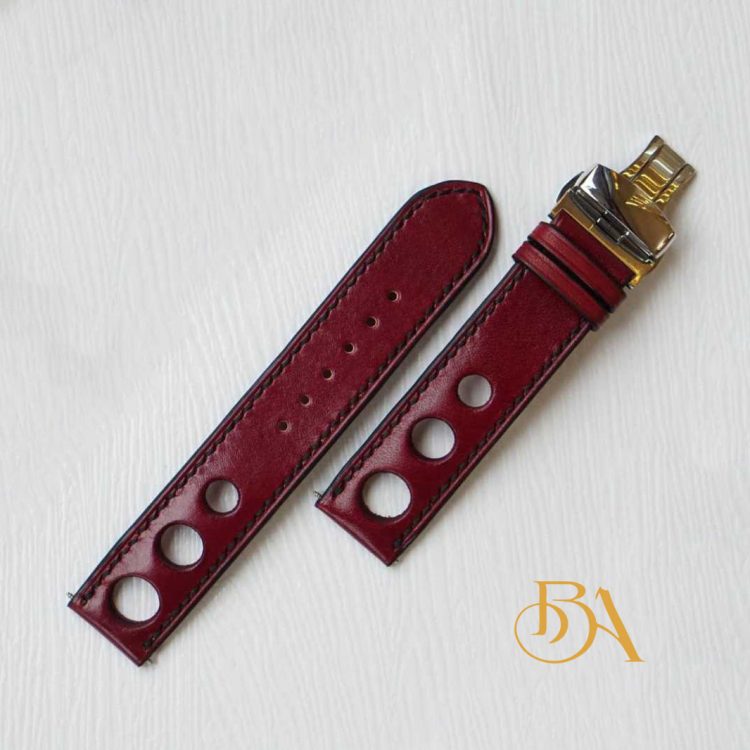 Dây đồng hồ da bò veg-tan handmade