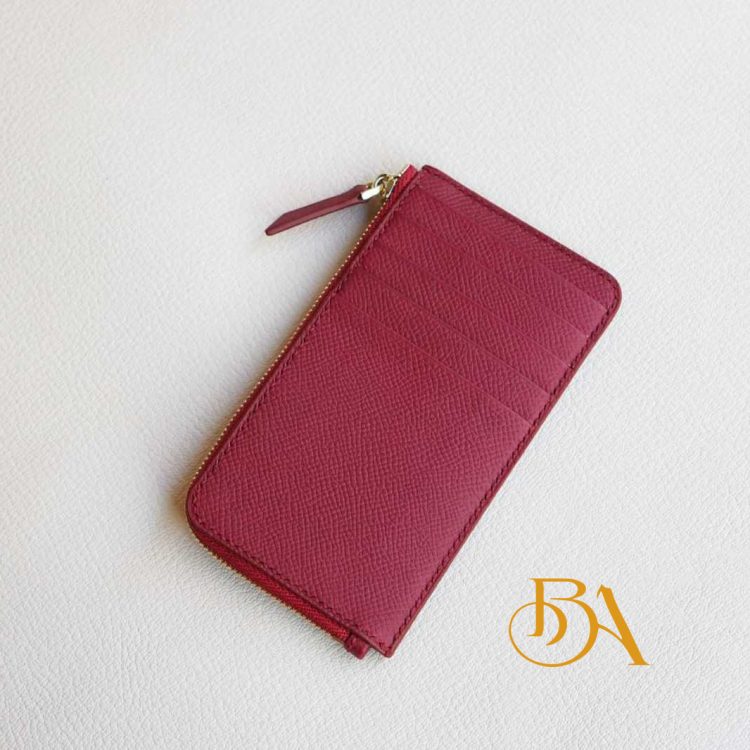 Ví da bê Epsom nhập Pháp, ví đựng giấy tờ nhỏ gọn CWL151