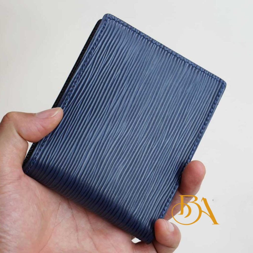 Ví da bê Epi màu xanh navy