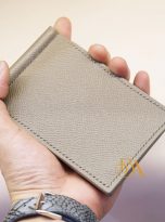 vi kep tien da bo nhap khau – vi money clip Handmade (4)