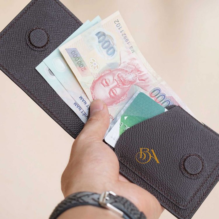 Ví kẹp tiền da bê Epsom cao cấp