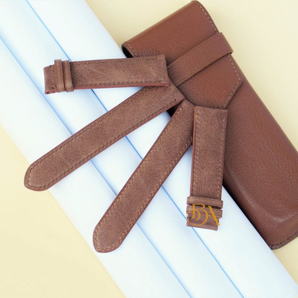 Dây đồng hồ da bò vintage handmade