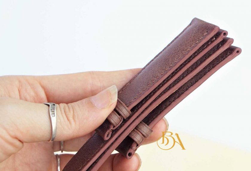 Các bước để sơn viền cho một bộ dây da đồng hồ Handmade