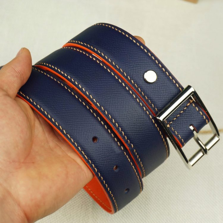 Thắt lưng da Epsom handmade