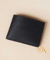 Ví nam dáng ngang da Epi nhập khẩu, ví da bò Handmade màu đen CWL139