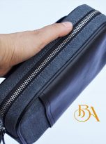 Clutch da bo Nappa mau den phoi vai Canvas (5)