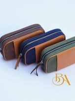 Clutch da bo Nappa mau nau phoi vai Canvas (1)