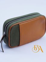 Clutch da bo Nappa mau nau phoi vai Canvas (10)