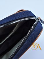 Clutch da bo Nappa mau nau phoi vai Canvas (15)