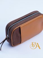 Clutch da bo Nappa mau nau phoi vai Canvas (4)