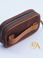 Clutch da bo Nappa mau nau phoi vai Canvas (6)