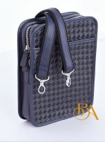 Tui deo cheo da bo caro xanh navy phoi den (1)