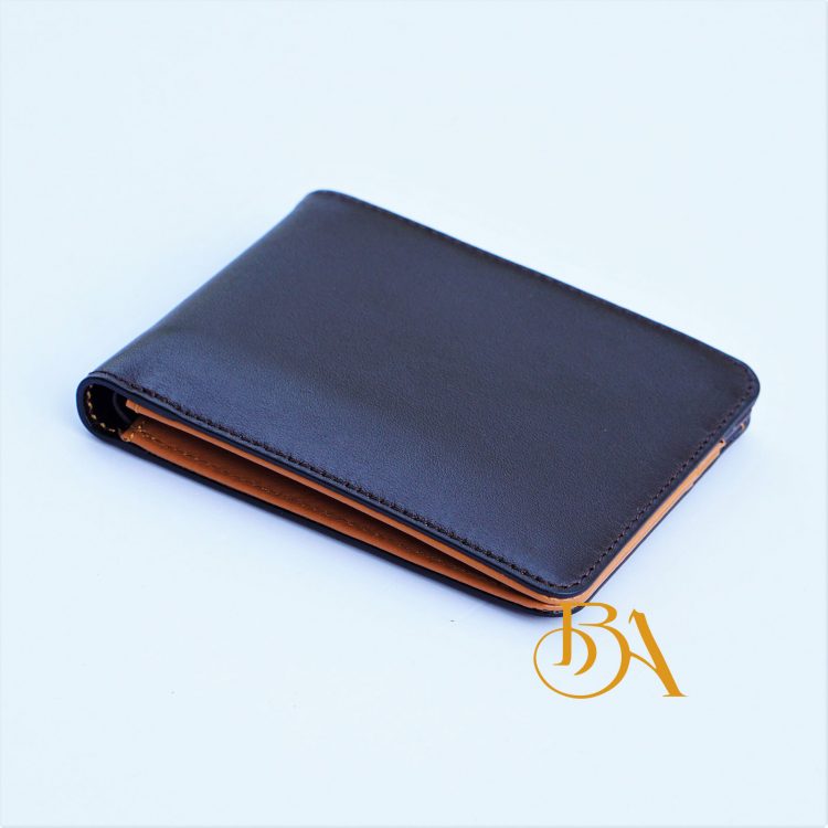 Ví Da Bò Nhập Khẩu Màu Nâu. Ví Da Bò Nam Dáng Ngang M009