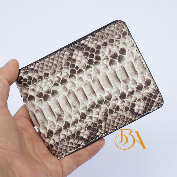 Ví Da Trăn Nhập Khẩu Màu Trắng. Ví Da Nam Dáng Ngang M014