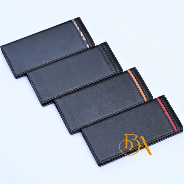 Ví Da Bò Cầm Tay Màu Đen. Ví Dài Da Thật M067