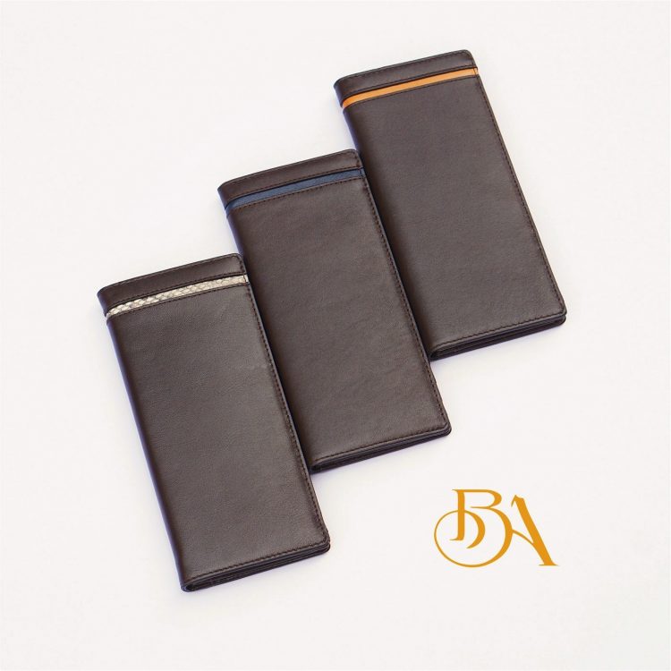 Ví Da Bò Cầm Tay Màu Nâu. Ví Dài Da Thật M068