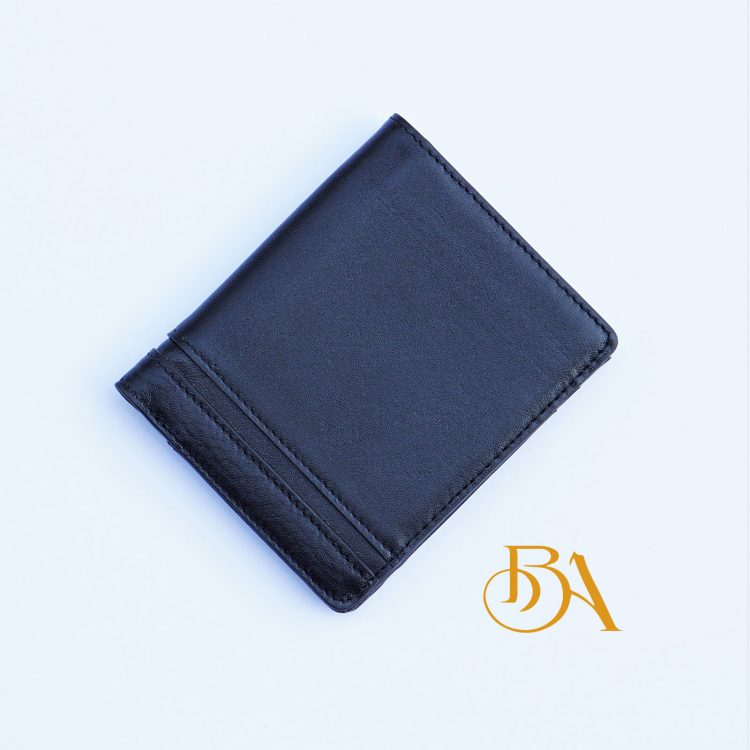 Ví Da Bò Nhập Khẩu Màu Đen. Ví Nam Da Thật Dáng Đứng M044