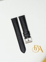 black hatch grain calfskin watch strap – quick release watch band (3)