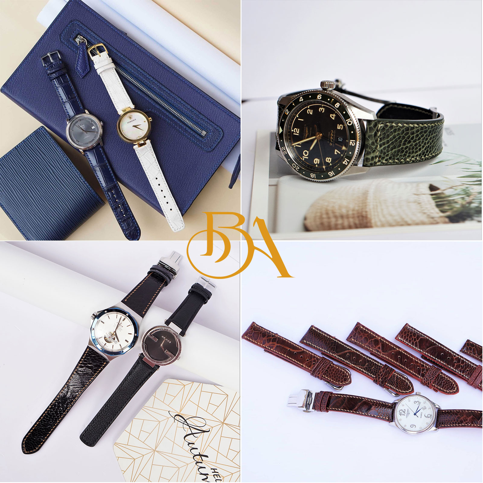 Dây đồng hồ da thật, Dây đồng hồ da cá sấu, dây đồng hồ da đà điểu, dây đồng hồ da dê. Dây da đồng hồ Omega, dây đồng hồ Tissot, dây da đồng hồ Gucci