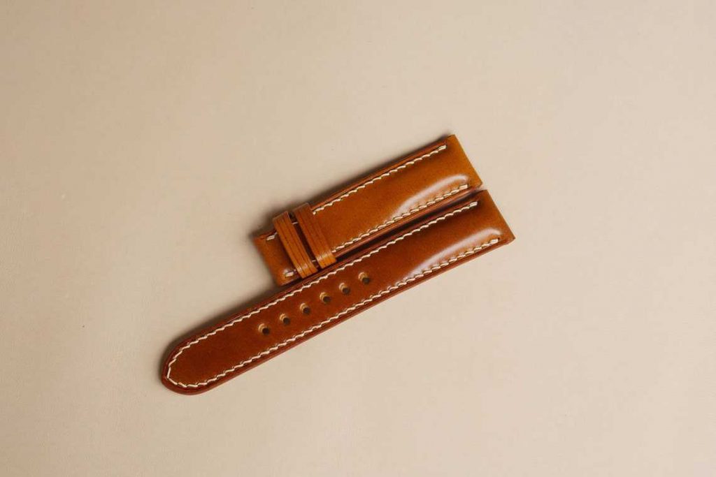 Dây đông hồ Handmade da Shell Cordovan cao cấp