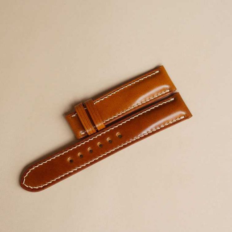 Dây đông hồ Handmade da Shell Cordovan cao cấp