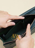 clutch cam tay da be Epsom Haas xanh reu (12)