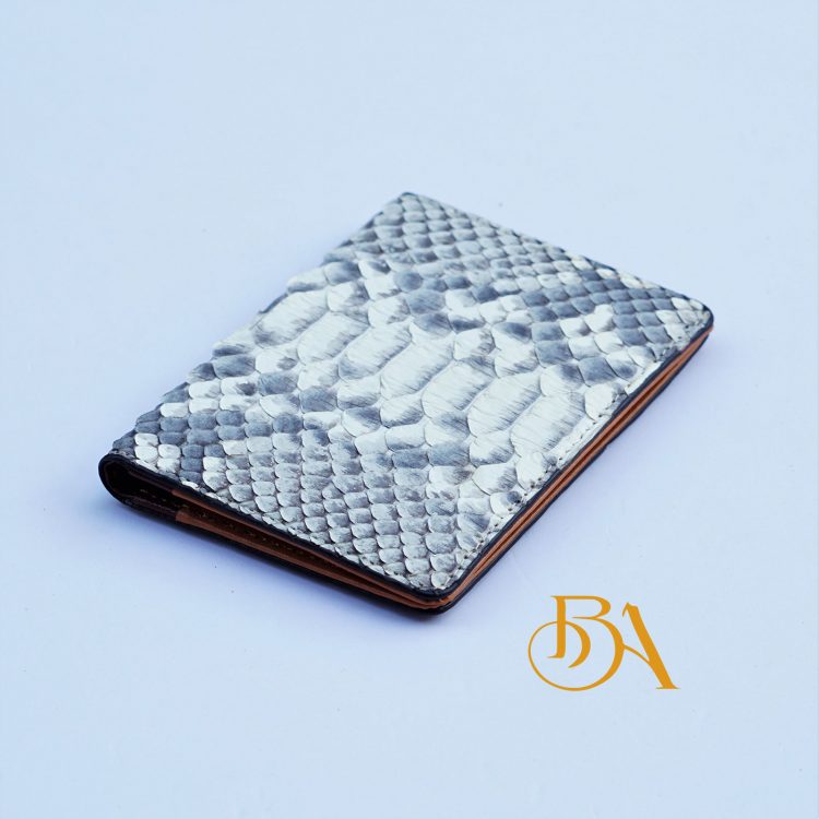 Ví Đựng Thẻ Da Trăn. Ví Name Card Da Trăn Màu Trắng M091