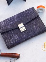 Clutch cam tay da ca sau Nubuck cao cap Handmade (4)