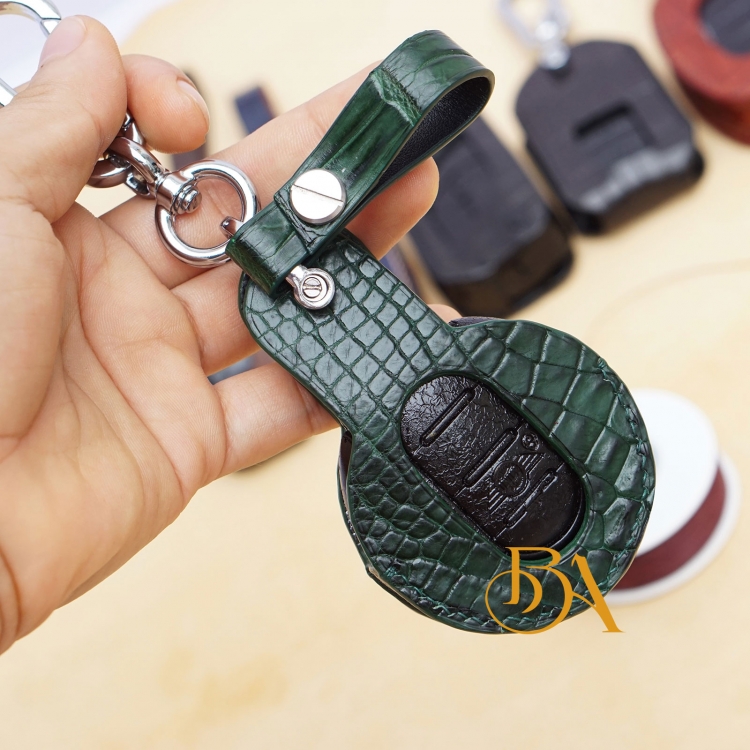 Bọc chìa khóa Mini Cooper da cá sấu kết hợp da dê, bao da remote Mini Cooper CLC04