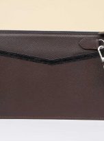 clutch cam tay da Epsom nhap khau mau nau Chocolate (14)