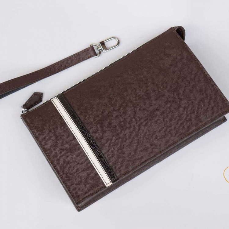 Clutch cầm tay da Epsom cao cấp, Túi da bò cầm tay Handmade CTB017