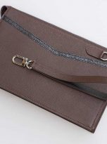 clutch cam tay da Epsom nhap khau mau nau Chocolate (6)