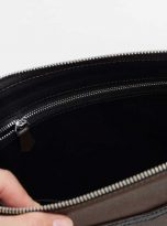 clutch cam tay da Epsom nhap khau mau nau Chocolate (9)