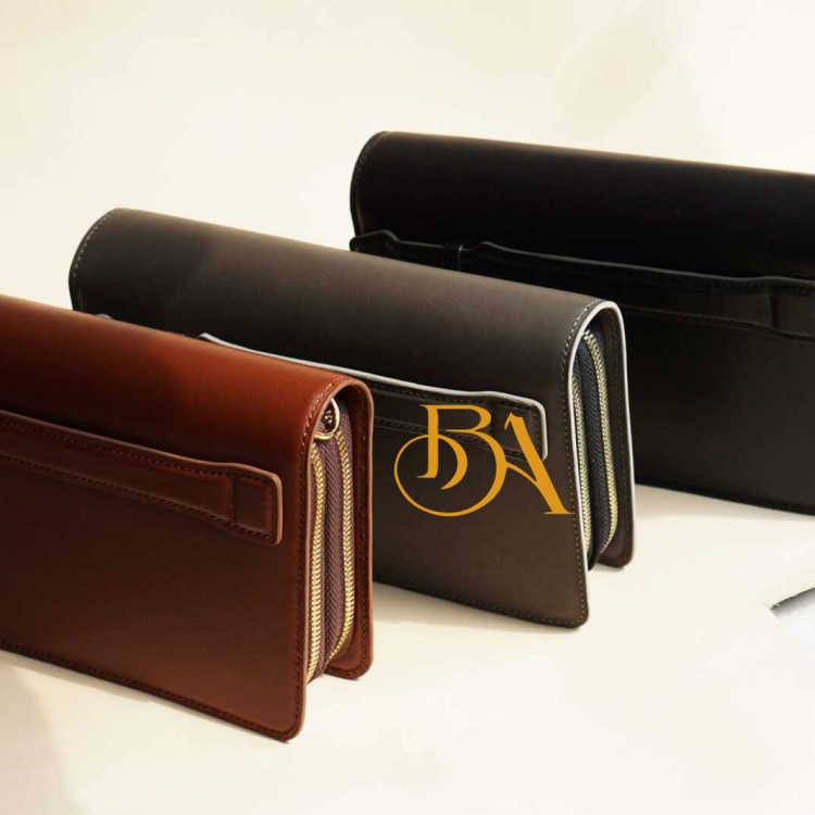 Clutch da bò Nappa nhập khẩu, Túi cầm tay Handmade cao cấp CTB018