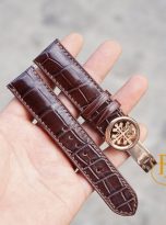 day dong ho Patek Philippe – day da ca sau Handmade nhap khau mau nau (13)