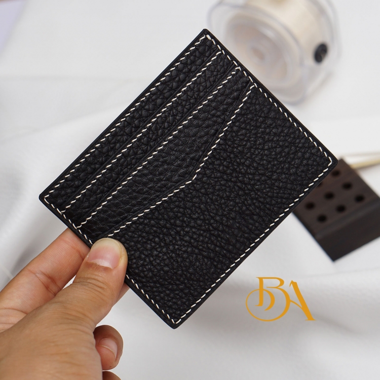 Ví đựng thẻ da bê Togo sang trọng