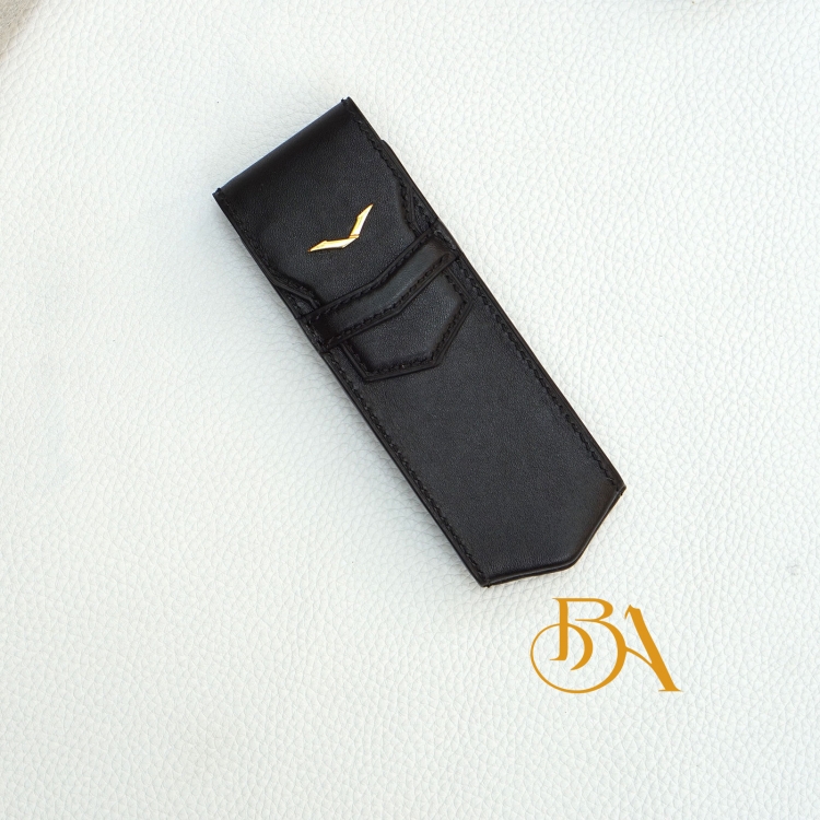 Bao da Vertu Signature, bao Vertu da bê Nappa Handmade LC109