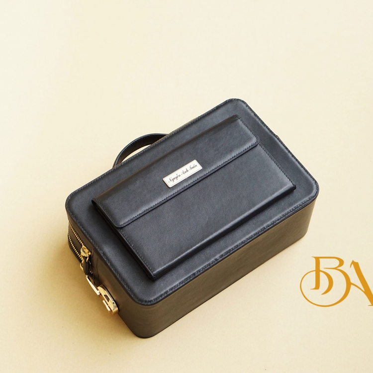 Clutch da chơi golf cao cấp, Túi cầm tay da bê Nappa Handmade CTB020