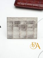 Himalayan Alligator leather card holder handcrafted (2)