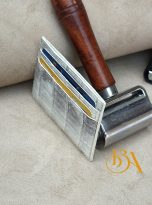 Himalayan Alligator leather card holder handcrafted (4)