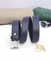 Dây lưng da bê Saffiano xịn, thắt lưng nam màu xanh navy HLB105